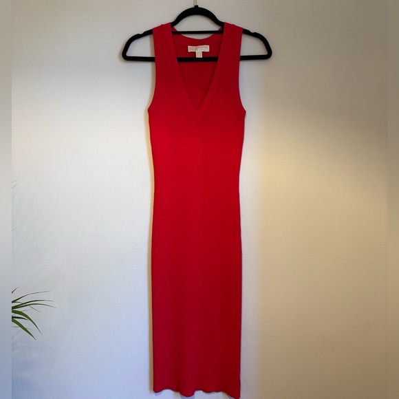 Elegant Red Sleeveless Dress Michel Kors - Picture 1 of 8
